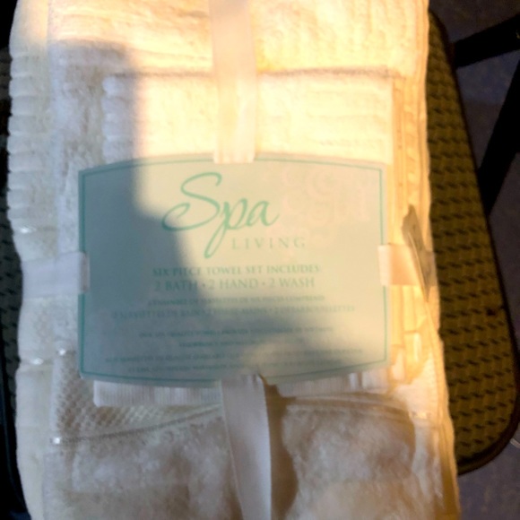 Spa Living Other - BNWT Spa Living luxury textured 6 piece spa/bath towel set!!